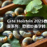 Cate Holstein 2025春夏系列：欧根纱美学转型与手工质感探索（图1）