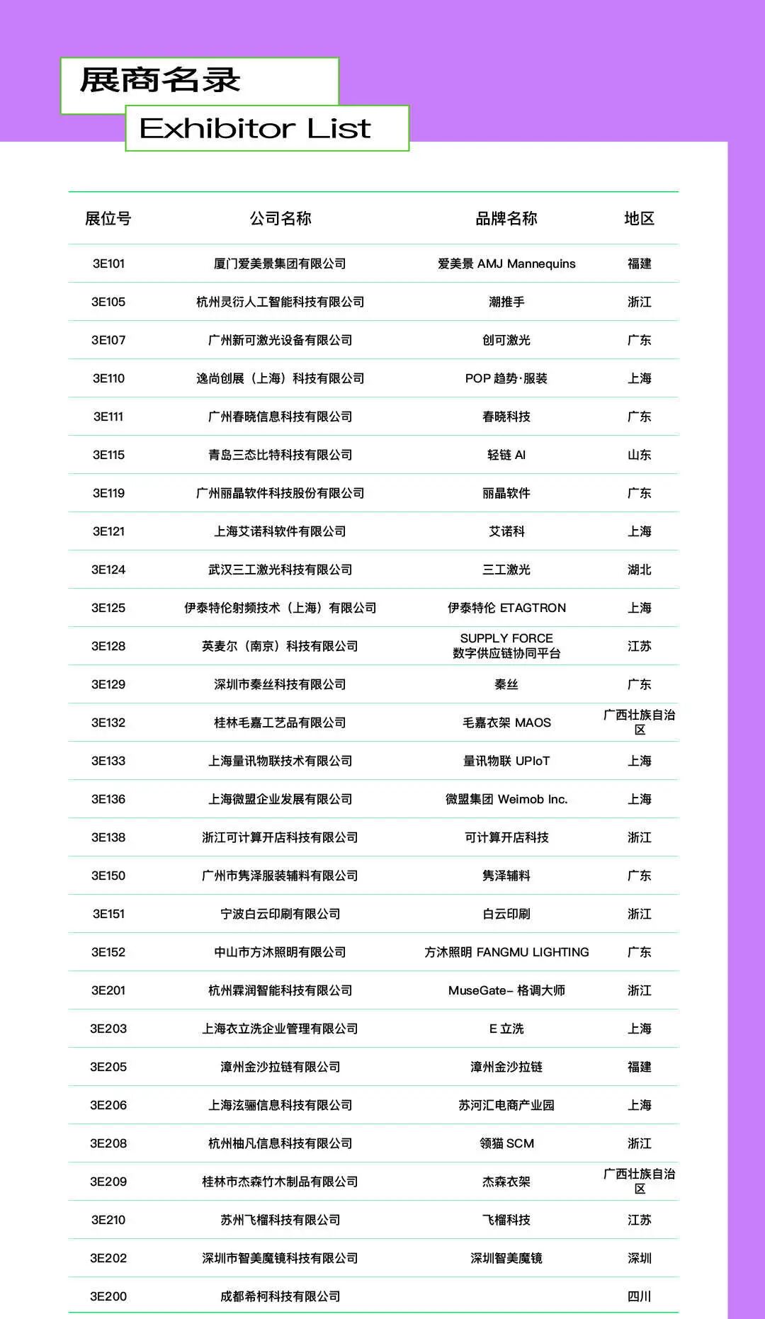 CHIC2026春季展商名录｜参展企业全收录(图35)