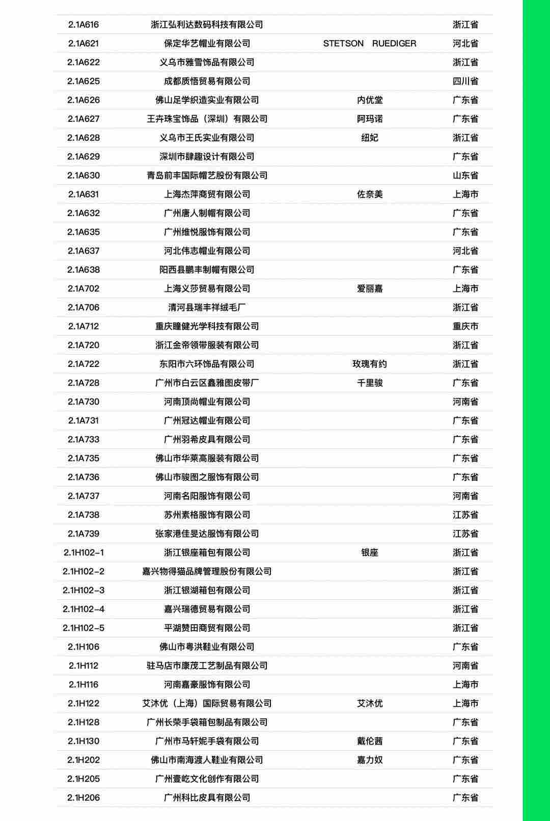 CHIC2026春季展商名录｜参展企业全收录(图12)